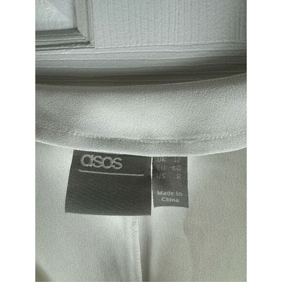 ASOS Womens White Blouse Size 8 - Picture 2 of 4